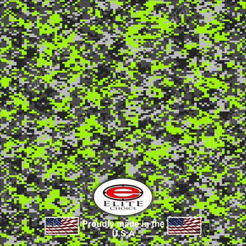 Digital Camo Lime Green  2 15"x52" or 24"x52" Truck/Pattern Print Tree Real Camouflage Sticker Roll or Sheet