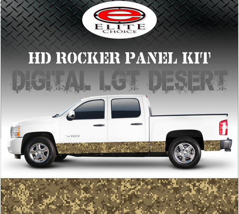Digital LGT Desert Camo Rocker Panel Graphic Decal Wrap Truck SUV - 12" x 24FT