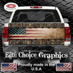 Wicked Wire Camo Flag Truck Tailgate Wrap Vinyl Graphic Decal Sticker Wrap