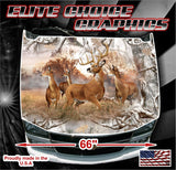 Deer Buck Obliteration Buck Snow Camo Vinyl Hood Wrap Bonnet Decal Sticker Graphic Universal Fit