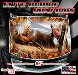 Pheasant Obliteration Buck Blaze Camo Vinyl Hood Wrap Bonnet Decal Sticker Graphic Universal Fit