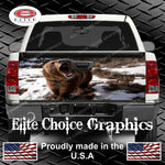 Grizzly Bear Truck Tailgate Wrap Vinyl Graphic Decal Sticker Wrap