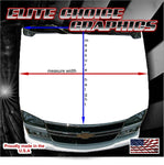 Murica White American Flag 2 Vinyl Hood Wrap Bonnet Decal Sticker Graphic Universal Fit