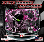 Bow Reaper Obliteration Pink Camo Vinyl Hood Wrap Bonnet Decal Sticker Graphic Universal Fit