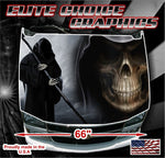Grim Reaper Hood Vinyl Hood Wrap Bonnet Decal Sticker Graphic Universal Fit