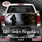 Grim Reaper Hood 1 Truck Tailgate Wrap Vinyl Graphic Decal Sticker Wrap