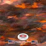 Asper Orange 3 Camo 15"x52" or 24"x52" Truck/Pattern Print Tree Real Camouflage Sticker Roll or Sheet