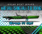 3D Squares Kayak Vinyl Wrap Kit Graphic Decal/Sticker 12ft and 14ft