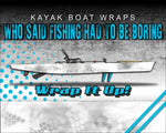 Chameleon Hex Snow Kayak Vinyl Wrap Kit Graphic Decal/Sticker 12ft and 14ft
