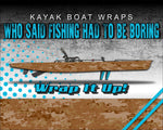 Digital Desert Camo Kayak Vinyl Wrap Kit Graphic Decal/Sticker 12ft and 14ft