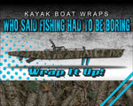 Forrest Camo Kayak Vinyl Wrap Kit Graphic Decal/Sticker 12ft and 14ft