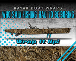 Grassland Camo Kayak Vinyl Wrap Kit Graphic Decal/Sticker 12ft and 14ft
