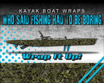 Marshland Camo Kayak Vinyl Wrap Kit Graphic Decal/Sticker 12ft and 14ft