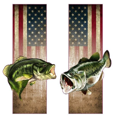 Bass Fish Bed Bands Truck Bed Band Race Stripes Decal Sticker Graphics