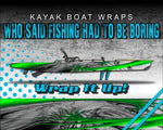 Turbine Camo Kayak Vinyl Wrap Kit Graphic Decal/Sticker 12ft and 14ft