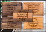 Family Name Crest Long Personalized Wood Cutting Board