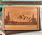 Family Name Established Trees Personalized Wood Cutting Board