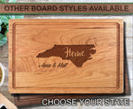 Your Home State Names Personalized Wood Cutting Board