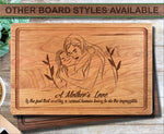 A Mothers Love Personalized Wood Cutting Board
