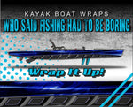 Ground Zero Blue Kayak Vinyl Wrap Kit Graphic Decal/Sticker 12ft and 14ft