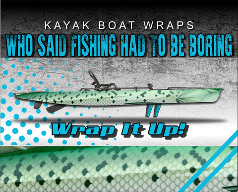Kahawai Skin Kayak Vinyl Wrap Kit Graphic Decal/Sticker 12ft and 14ft