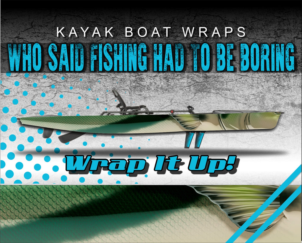 Roosterfish Skin Kayak Vinyl Wrap Kit Graphic Decal/Sticker 12ft