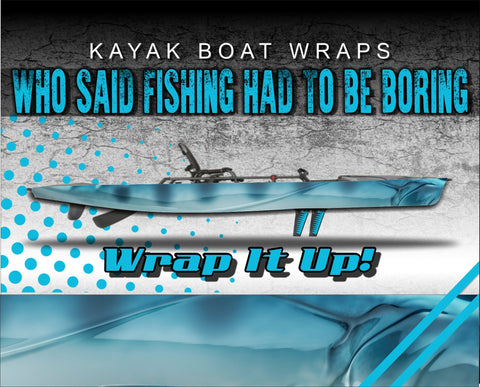 Talang Queenfish Skin Kayak Vinyl Wrap Kit Graphic Decal/Sticker 12ft and 14ft