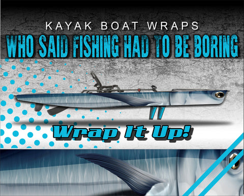 Albacore Skin Kayak Vinyl Wrap Kit Graphic Decal/Sticker 12ft and 14ft