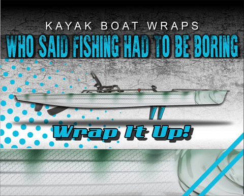 Bonefish Skin Kayak Vinyl Wrap Kit Graphic Decal/Sticker 12ft and 14ft