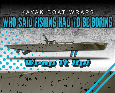 Catfish Skin Kayak Vinyl Wrap Kit Graphic Decal/Sticker 12ft and 14ft