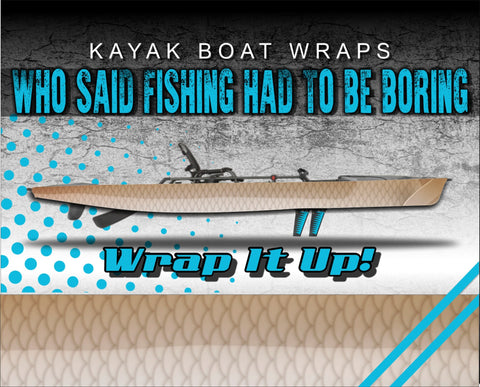 King Threadfin Skin Kayak Vinyl Wrap Kit Graphic Decal/Sticker 12ft and 14ft