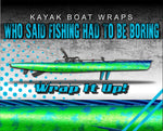 Mahi Mahi Skin Kayak Vinyl Wrap Kit Graphic Decal/Sticker 12ft and 14ft