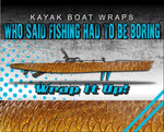 Redfish Skin Kayak Vinyl Wrap Kit Graphic Decal/Sticker 12ft and 14ft