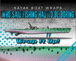 Salmon Skin Kayak Vinyl Wrap Kit Graphic Decal/Sticker 12ft and 14ft