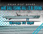 Striped Bass Skin Kayak Vinyl Wrap Kit Graphic Decal/Sticker 12ft and 14ft