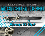 Bone Fish Scales Hook Kayak Vinyl Wrap Kit Graphic Decal/Sticker 12ft and 14ft