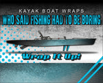 Blue Grey Fish Scales Kayak Vinyl Wrap Kit Graphic Decal/Sticker 12ft and 14ft