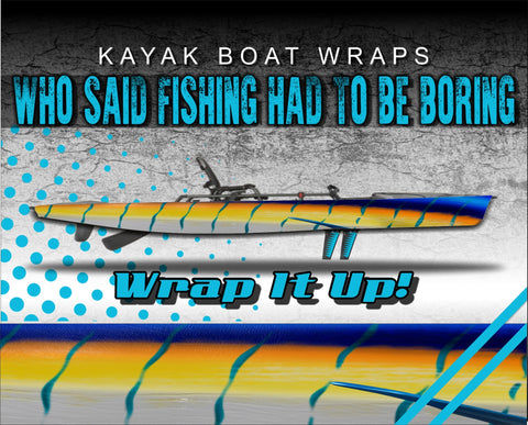 Orange Bone Fish Kayak Vinyl Wrap Kit Graphic Decal/Sticker 12ft and 1 –  Elite Choice Graphics