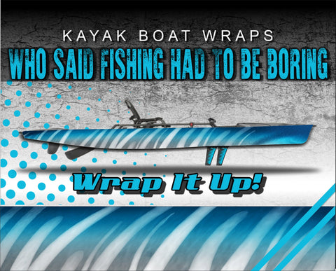 Wahoo Skin Kayak Vinyl Wrap Kit Graphic Decal/Sticker 12ft and 14ft