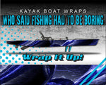 Aborigine Blue Kayak Vinyl Wrap Kit Graphic Decal/Sticker 12ft and 14ft