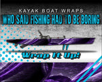 Aborigine Purple Kayak Vinyl Wrap Kit Graphic Decal/Sticker 12ft and 14ft