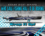 Blade Wrap Blue Kayak Vinyl Wrap Kit Graphic Decal/Sticker 12ft and 14ft