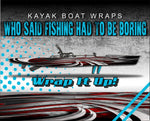 Blade Wrap Red Kayak Vinyl Wrap Kit Graphic Decal/Sticker 12ft and 14ft