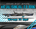 Body Armor Blue Kayak Vinyl Wrap Kit Graphic Decal/Sticker 12ft and 14ft