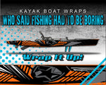 Orange Devil Wire Kayak Vinyl Wrap Kit Graphic Decal/Sticker 12ft and 14ft