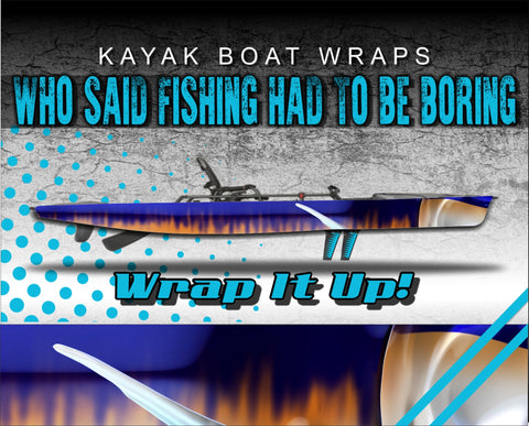 Swordfish Skin Kayak Vinyl Wrap Kit Graphic Decal/Sticker 12ft and 14ft