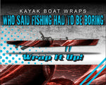 Aborigine Red Kayak Vinyl Wrap Kit Graphic Decal/Sticker 12ft and 14ft