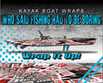 Geometrix Red Kayak Vinyl Wrap Kit Graphic Decal/Sticker 12ft and 14ft