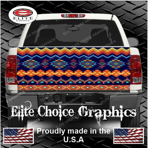Western Pattern Truck Tailgate Wrap Vinyl Graphic Decal Sticker Wrap