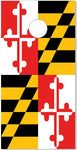 Maryland Flag Cornhole Wrap